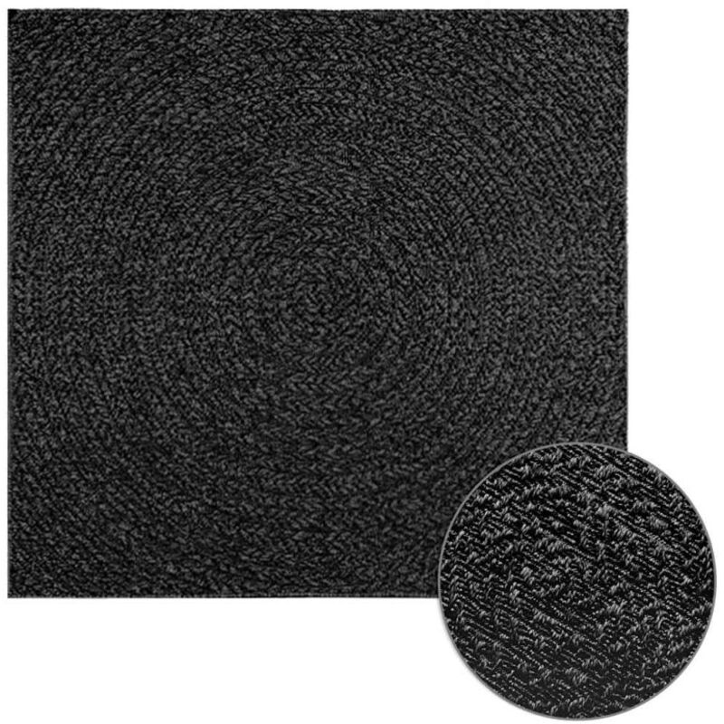 Vidaxl - Tapis zizur 120x120 cm aspect de jute intérieur extérieur