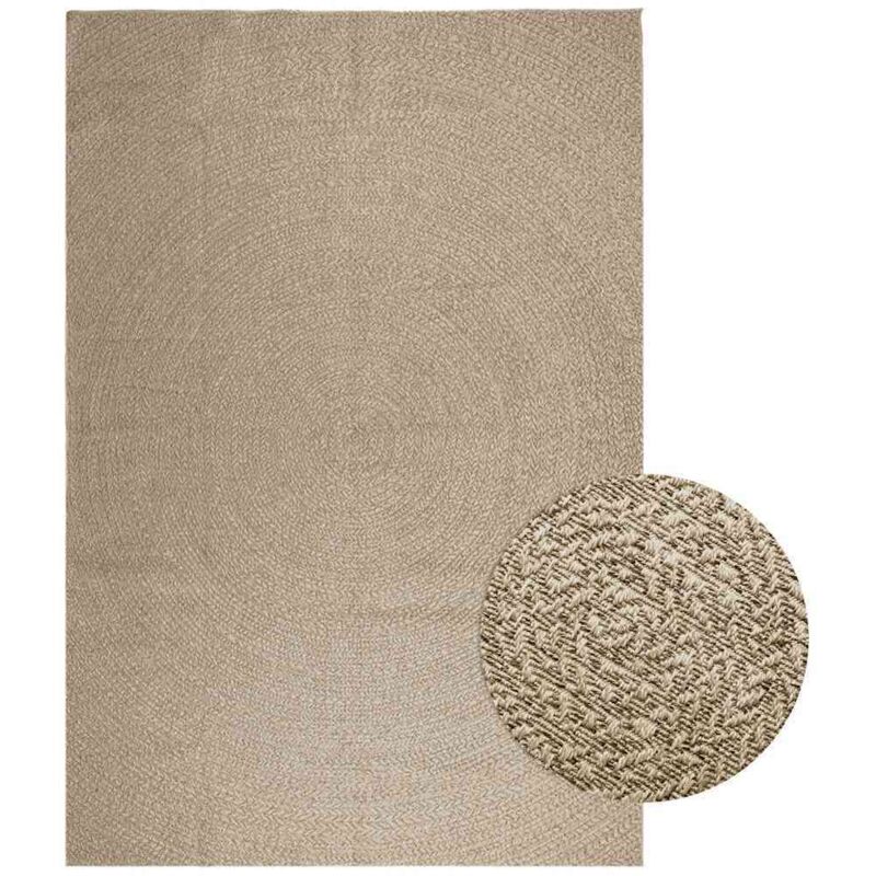 Vidaxl - Tapis zizur beige 240x340 cm aspect de jute intérieur extérieur