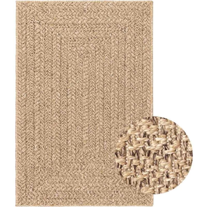 Tapis zizur 200x290 cm aspect de jute intérieur et extérieur Vidaxl