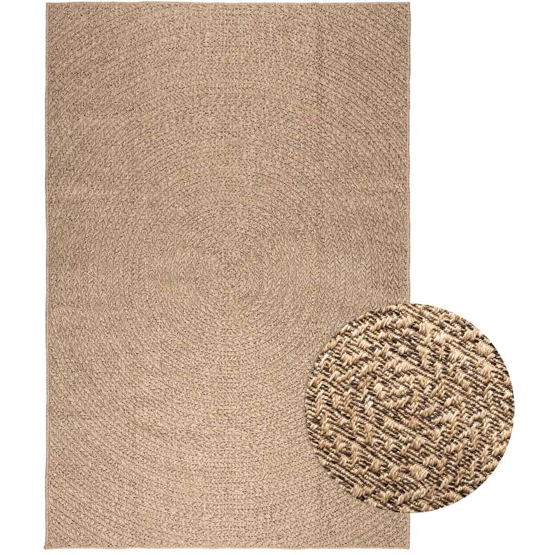 Tapis zizur 160x230 cm aspect de jute intérieur et extérieur Vidaxl