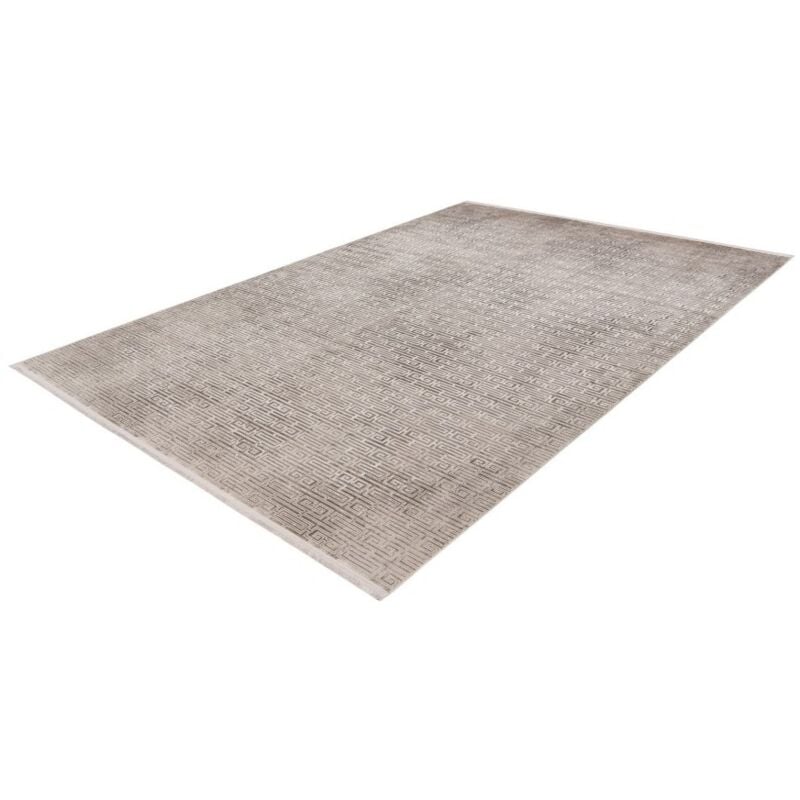 Meublorama - Tapis Pierre Cardin 150x80cm, design E209E coloris argent - Confort et élégance pour votre intérieur