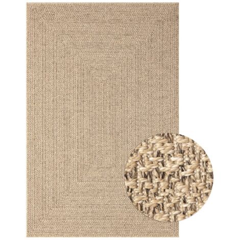 Tapis 160x230 aspect jute intérieur et extérieur