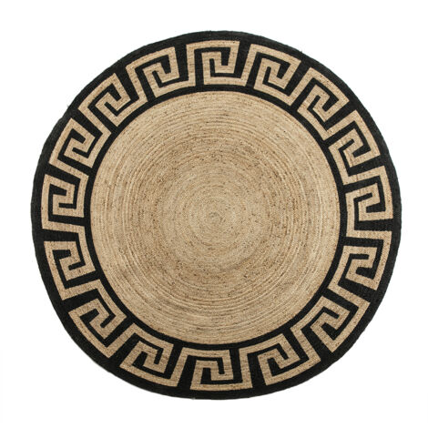 Tapis 250X1X250 Naturel/Jute Noir