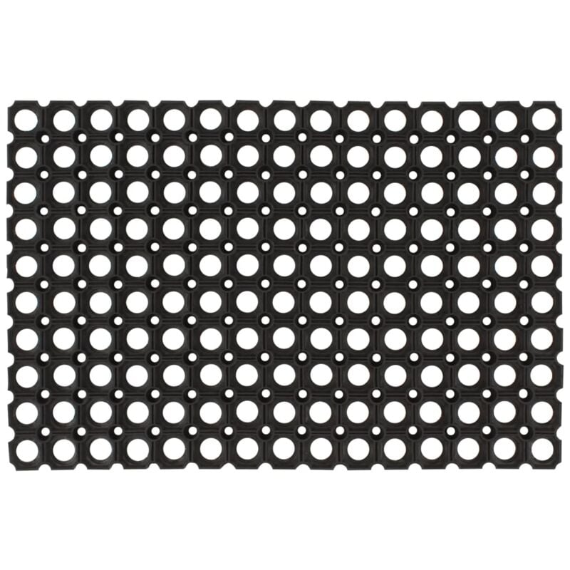 Paillasson rectangulaire 40x60 cm caoutchouc Vidaxl