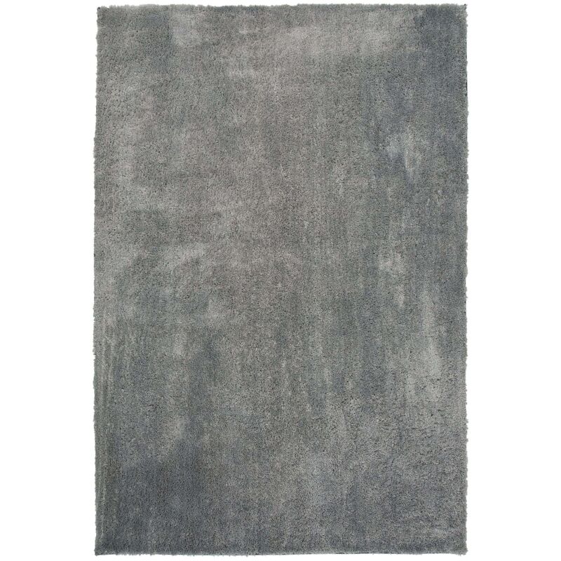Tapis Épais 140 x 200 cm en Tissu Coton Gris Clair Doux au Toucher pour Chambre et Salon Moderne Beliani