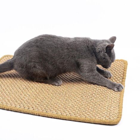 Tapis à griffer en sisal pour chat - 30 x 40 cm - Couleur aléatoire