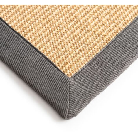 Tapis à griffer pour Chat Sisal Amazonas Crème Bordure: graphite 40 x 60 cm