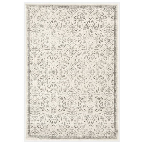 Tapis à motif floral oriental - Arabesque - Écru - 120 x 170 cm