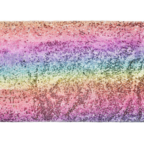 Tapis à paillettes, mélange de couleurs, 0,3 x 5 m