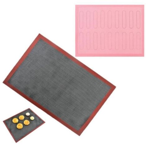 Tapis à pâtisserie - Non spécifié - 2pcs - Silicone - Antiadhésif - 40x30cm