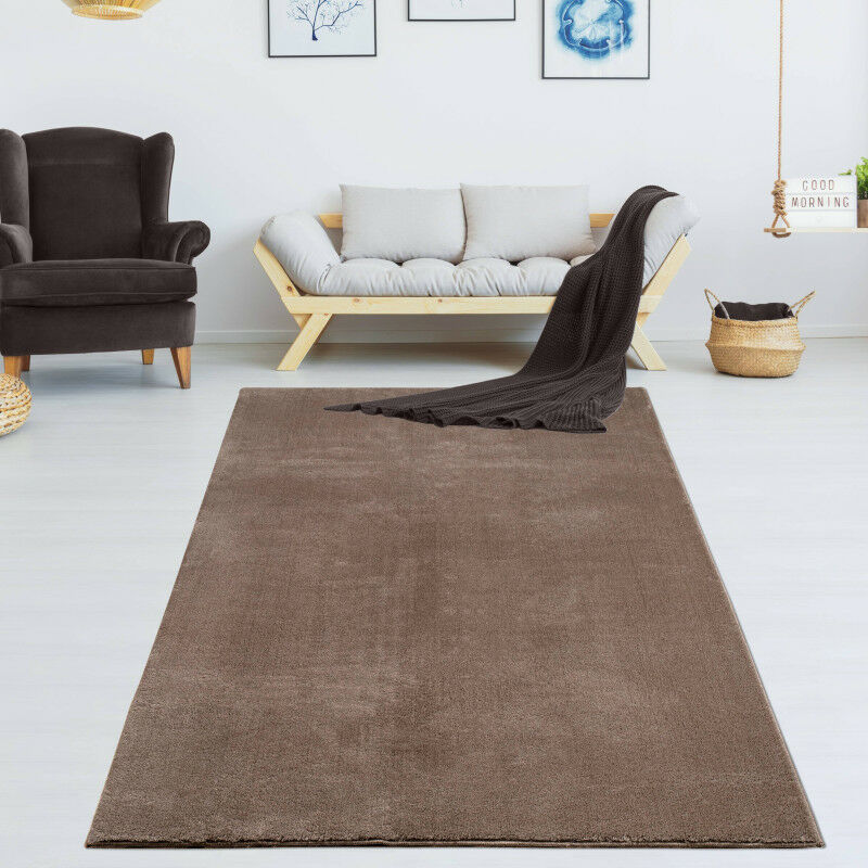 Tapis à poil court 80 x 150 cm - Taupe