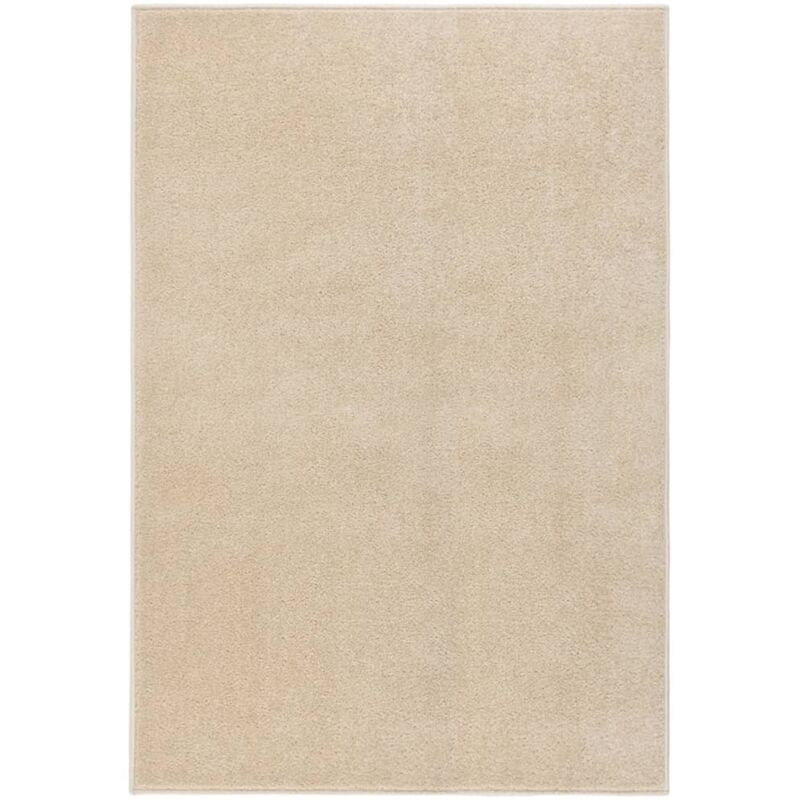 Tapis à poils courts 160x230 cm Beige