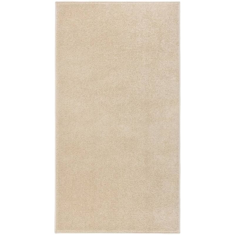 Tapis à poils courts 80x150 cm Beige