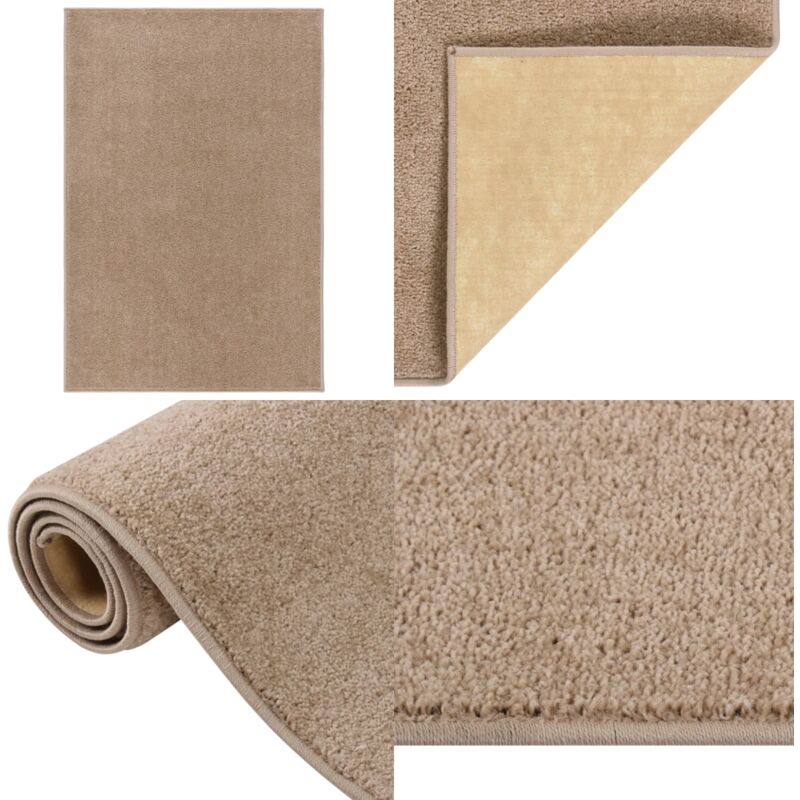 Tapis à poils courts 160x230 cm Marron - Tapis Salon - Tapis Chambre - Tapis Moderne - Tapis Brun - Tapis Design - Home & Living