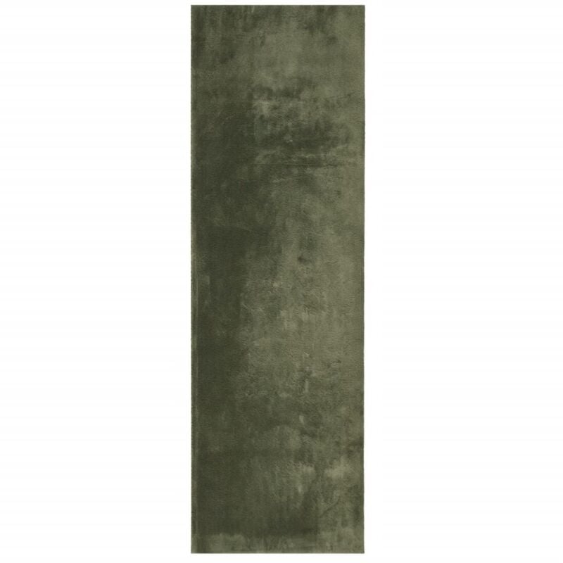 Vidaxl - Tapis huarte à poils courts doux et lavable vert forêt 80x250cm