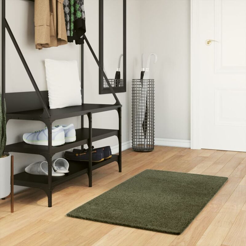 Vidaxl - Tapis huarte à poils courts doux et lavable vert forêt 60x110cm