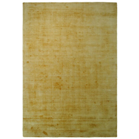 Tapis à Poils Courts Fait Main "Luxury I" Jaune 120 x 170 cm