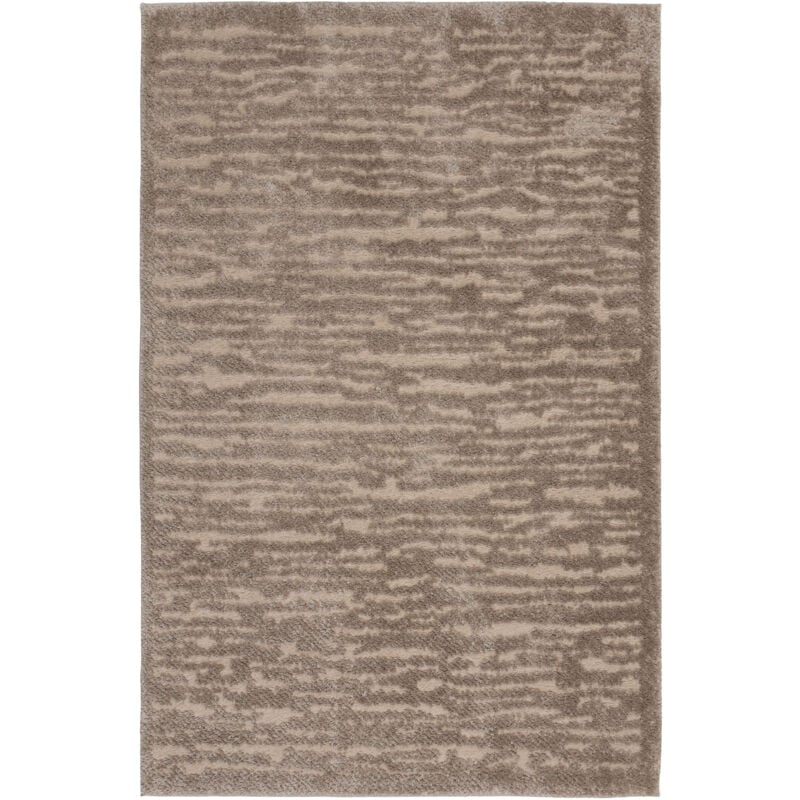 Tesso Living - Tapis a poils long - effet 3D - Beige - 120cm x 160cm
