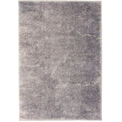 Tapis à Poils Longs 80 X 150 Cm Gris 133042