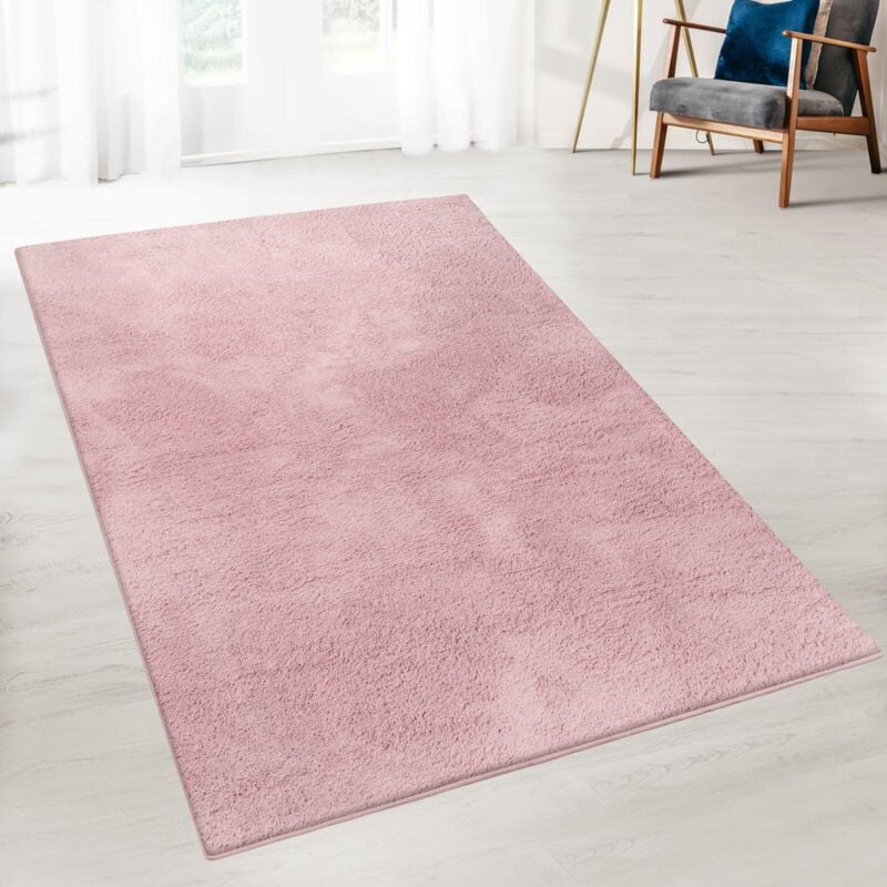 Tapis à poils rigides Eden Polyester Rose 120 x 170 cm