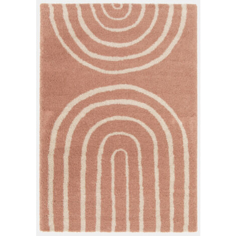 Tapis à poils longs - Rainbow - Rose - 120 x 170 cm