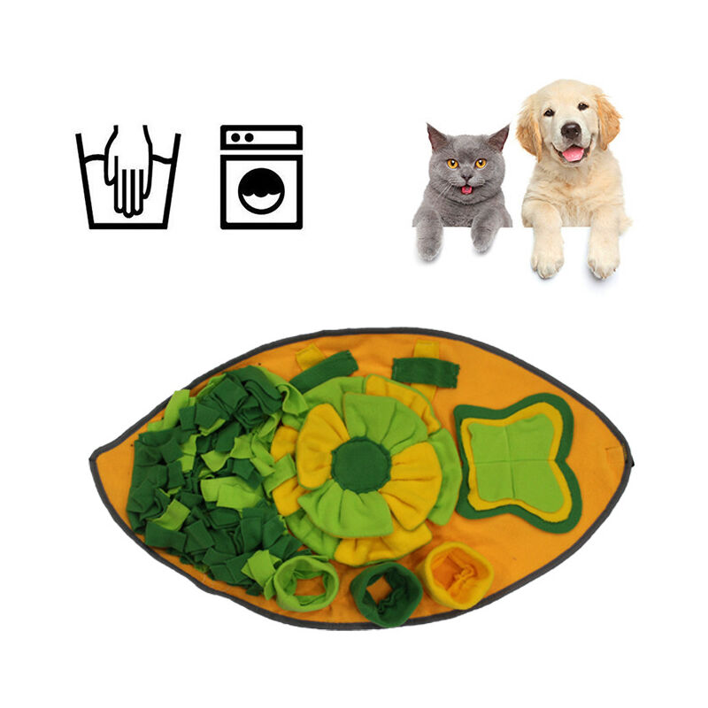 Csparkv - Tapis à renifler 70x40cm chien éducateurs pour Puzzle Tapis de Fouille Alimentation Lente Jouet intelligent Tapis Reniflant pour Chien