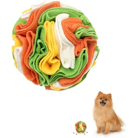 Tapis à renifler pour chiens, balle de jouet interactif pour chien, jouet puzzle pour chien, tapis d'alimentation pour chien, tapis de reniflage, encourage les compétences naturelles de recherche de