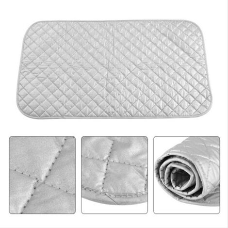 Tapis à repasser Portable épais, antidérapant, résistant aux hautes températures, en pur coton, 60x55cm