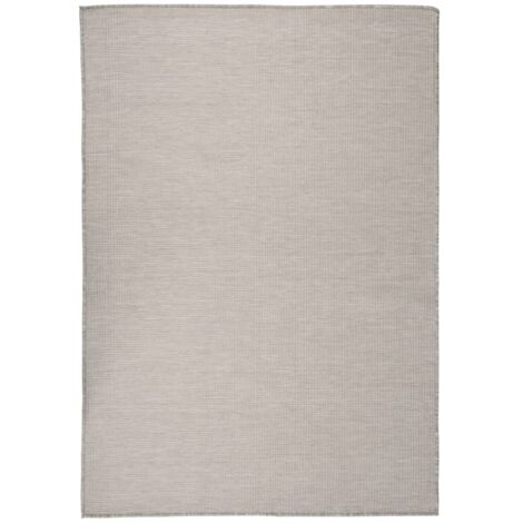 Tapis à tissage plat d'extérieur 160x230 cm Taupe CFW77269
