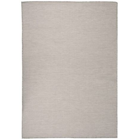 Tapis à tissage plat d'extérieur, Tapis de jardin, Balcon 160x230 cm Taupe FYH93835