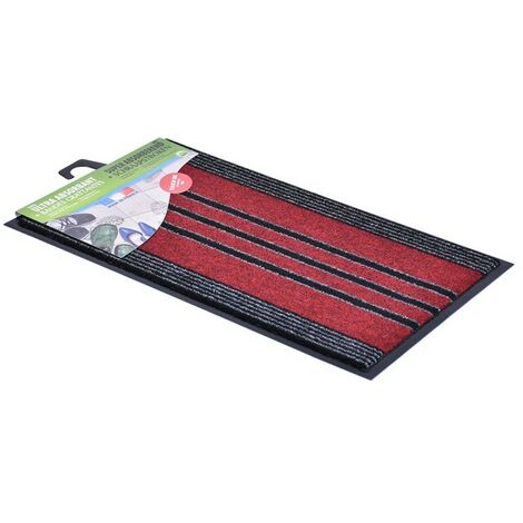 Tapis absorbant 2-en-1 extérieur et intérieur  Tapis protection de sol anti-poussière anti-saletés  Liseré Vert