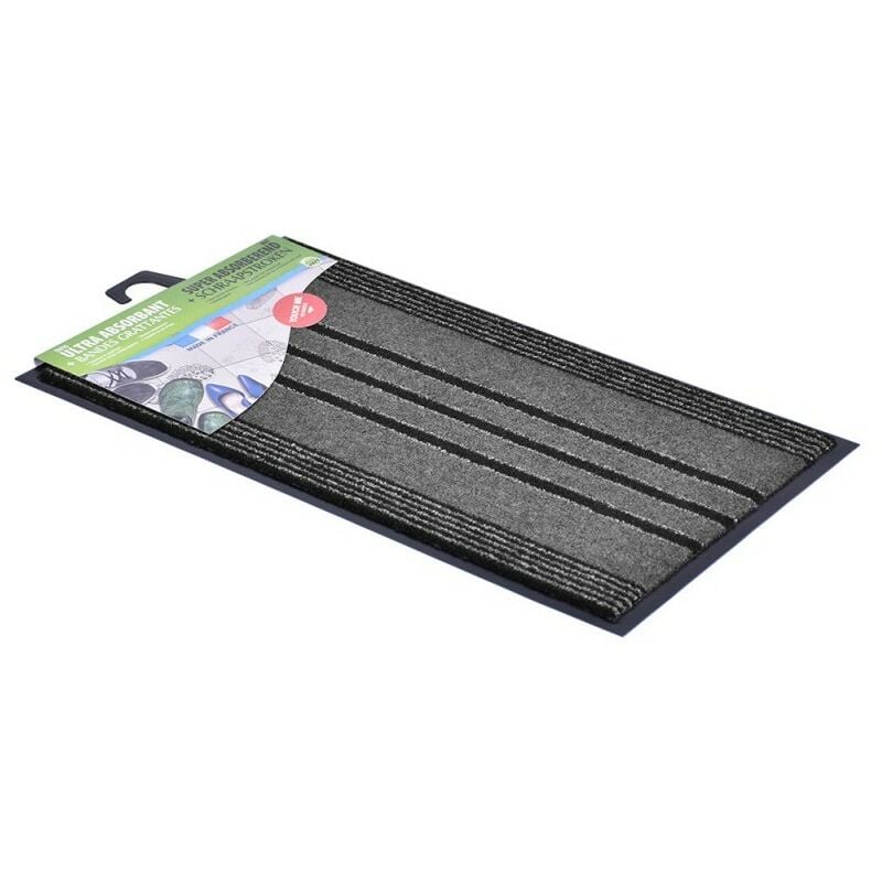 Liseré Vert - Tapis absorbant 2-en-1 extérieur et intérieur Tapis protection de sol anti-poussière anti-saletés