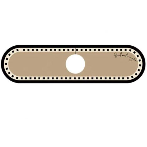 Tapis absorbant à ventouses en boue de diatomées pour robinet, 10 cm, pour évier de salle de bain ou cuisine.