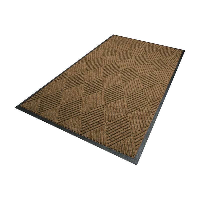 Tapis absorbant / anti-salissure Waterhog Diamond 90x150 cm - Bordure en caoutchouc - Camel