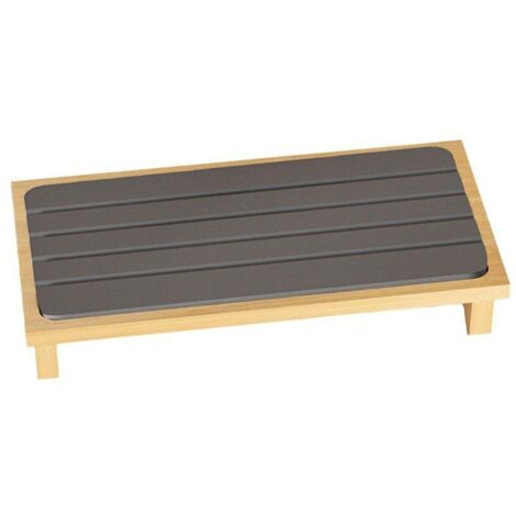 Tapis absorbant de comptoir, bac de récupération d'eau pour lavabo, gris foncé