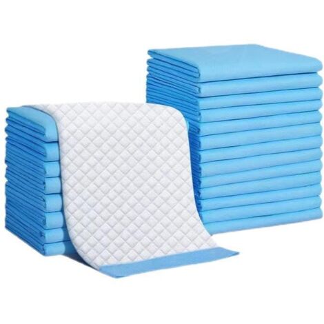 Tapis absorbant jetable pour animaux de compagnie, facile à nettoyer, matelas imperméable, tapis d'étude étanche, 6060 cm (40 feuilles)