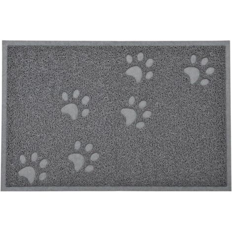 Tapis Alimentation - Tapis Litière - PVC Étanche Anti-dérapant - Pour Chat et Chien - 60 x 40 cm - 1 Pièce