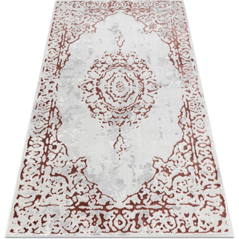 Tapis ALLURE 1961 Ornement, cadre - Structurel, élégant, glamour blanc / rose pink 240x330 cm