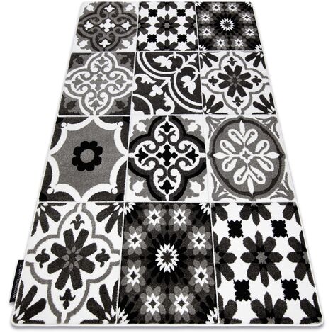 Tapis ALTER Porto fleurs gris grey 80x150 cm