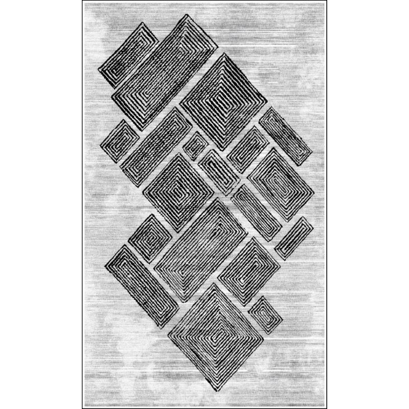 Vendorflair - Tapis alya Gris Dimensions - 80x150 – Qualité supérieure pour Maison, Appartement, Bureau – Style élégant et durable – Confort optimal,