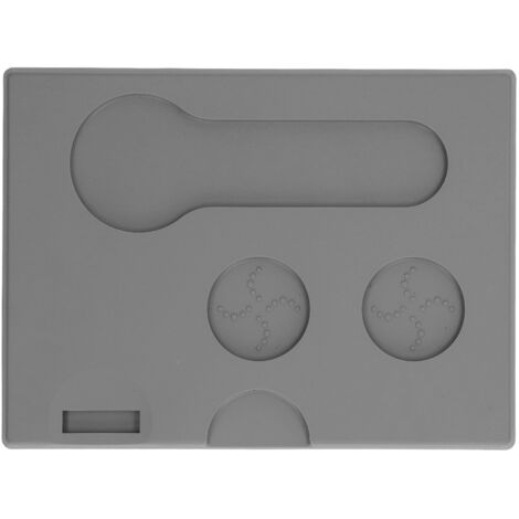 Tapis anti-dérapant pour presse-café, épais et de qualité alimentaire, idéal pour coins de table et salons de thé, couleur gris