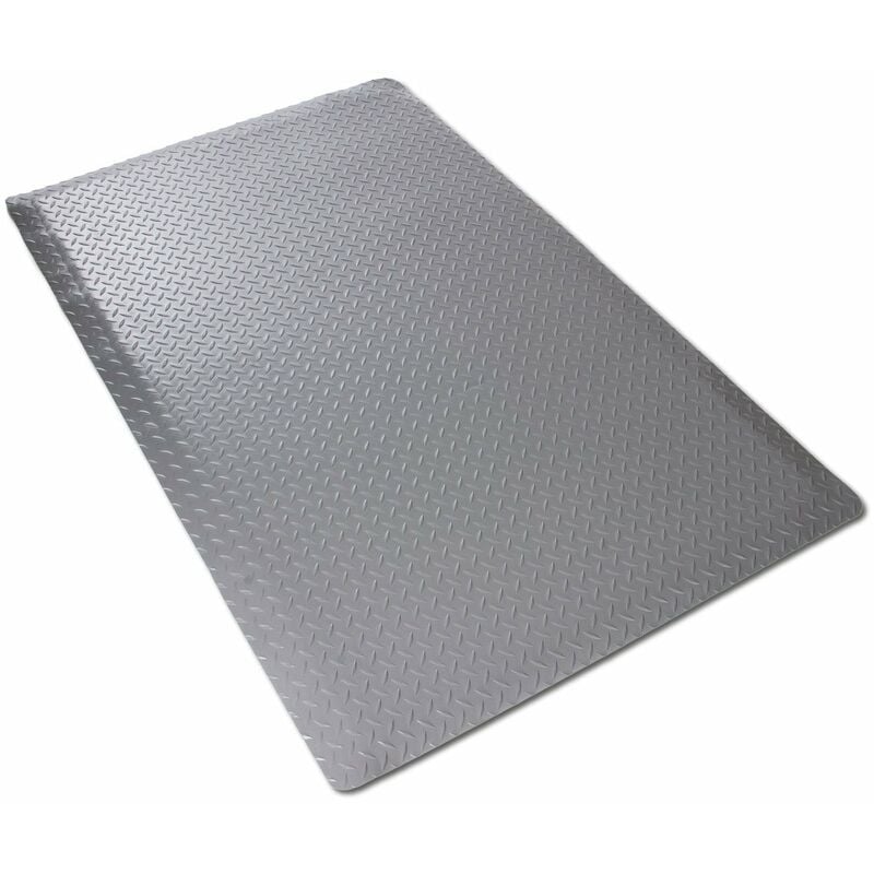 Floordirekt - Tapis ergonomique sur mesure Dyna-Protect Diamond Gris 120 x 50 cm