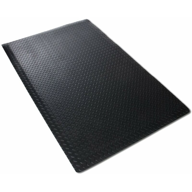 Tapis ergonomique sur mesure Dyna-Protect Diamond Noir 120 x 100 cm