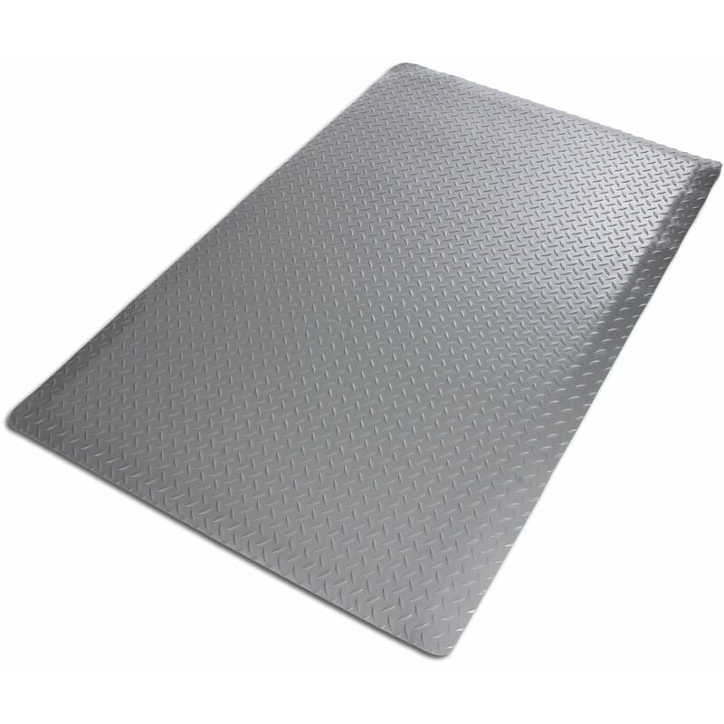 Tapis ergonomique et comfortable HeavyDuty Diamond Gris 90 x 305 cm