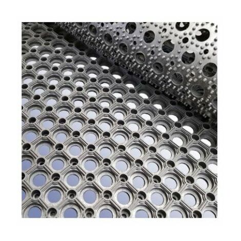 Tapis anti fatigue RS PRO, 1.2m x 800mm x 16mm en Caoutchouc, anti-dérapant ( Prix pour 1 )