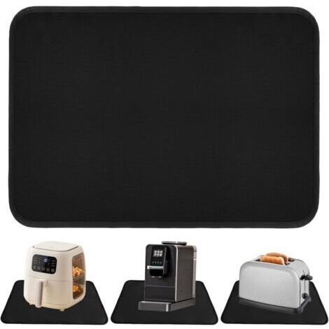 Tapis Anti Feu,Protege Plan de Travail Cuisine Tapis Isolant Thermique Tapis Résistant à La Chaleur pour Friteuse à Air Tapis Ignifuge Silpat Protection Plan de Travail Cuisine,60x40cm