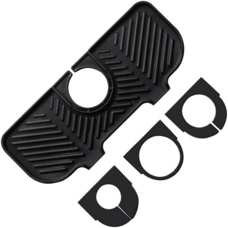 Tapis anti-goutte en silicone pour robinet d'évier, protection anti-éclaboussures pour robinet d'évier, plateau anti-goutte pour poignée de robinet