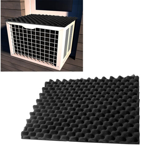 Tapis anti-gouttes pour climatiseur, tapis anti-pluie amovible pour climatiseur, compatible avec les climatiseurs de fenêtre en fer, avec coussin en mousse magnétique