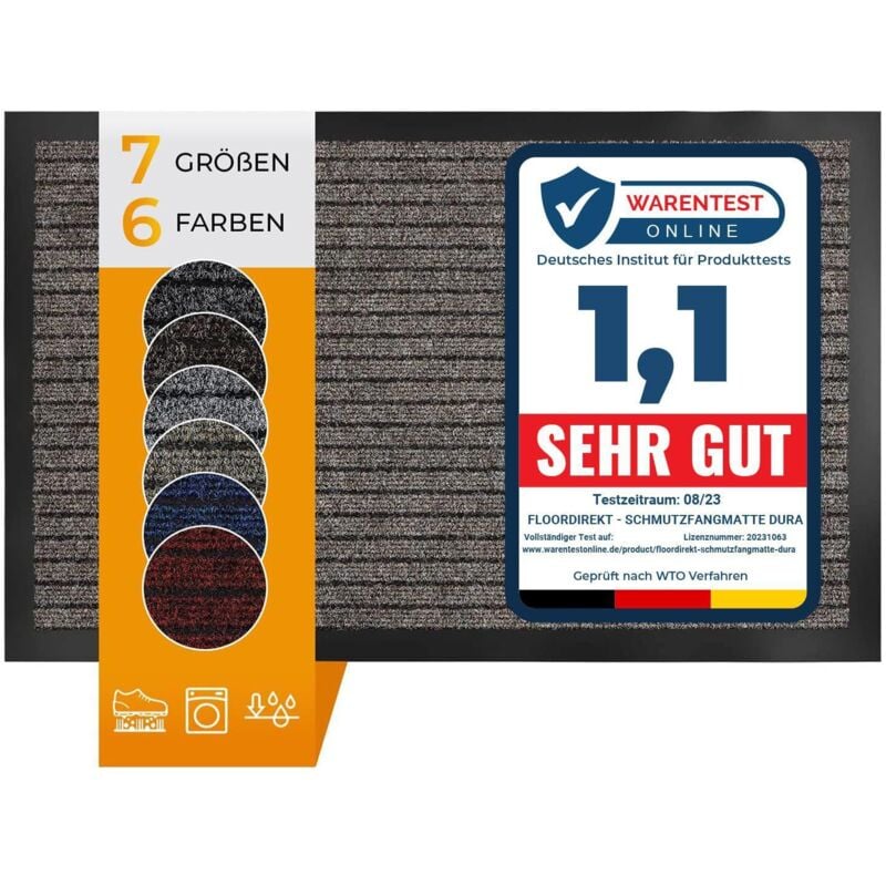 Paillasson d'entrée Dura Beige 100 x 150 cm