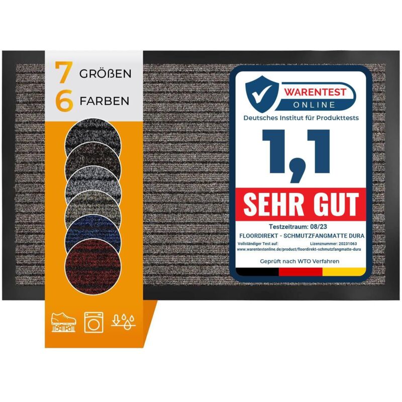 Paillasson d'entrée Dura Beige 66 x 185 cm